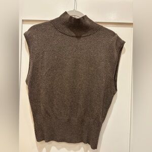 Reformation Cashmere Chocolate Brown Knit Top